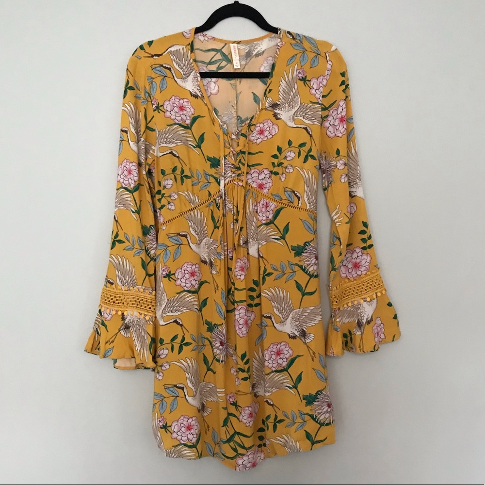 Xhilaration Bell Sleeve Mini Dress